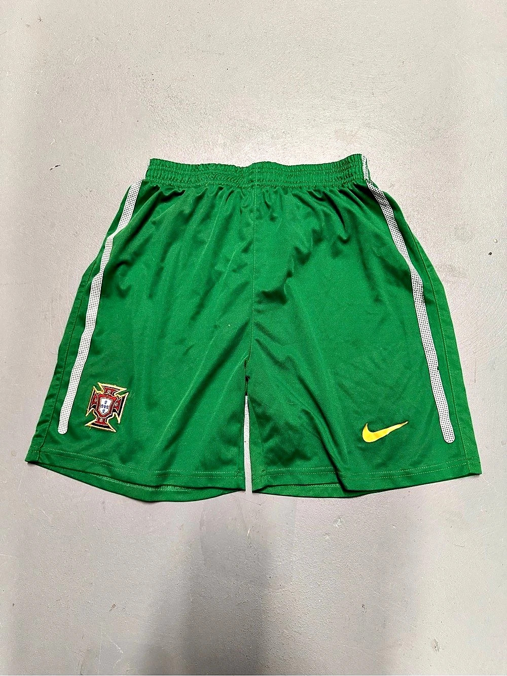Nike Portugal National Team Home Soccer Shorts Green & White